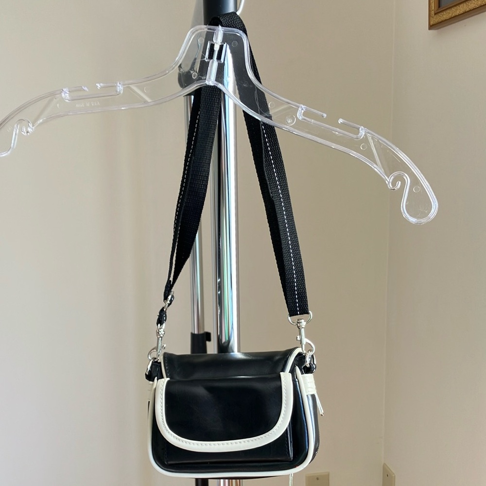 Black and White Crossbody Bag